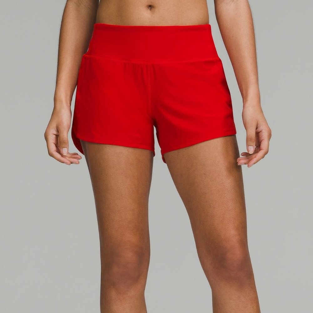 Like-New, Lululemon Speed Up Mid-Rise Lined Short 4", Size 10 Tall